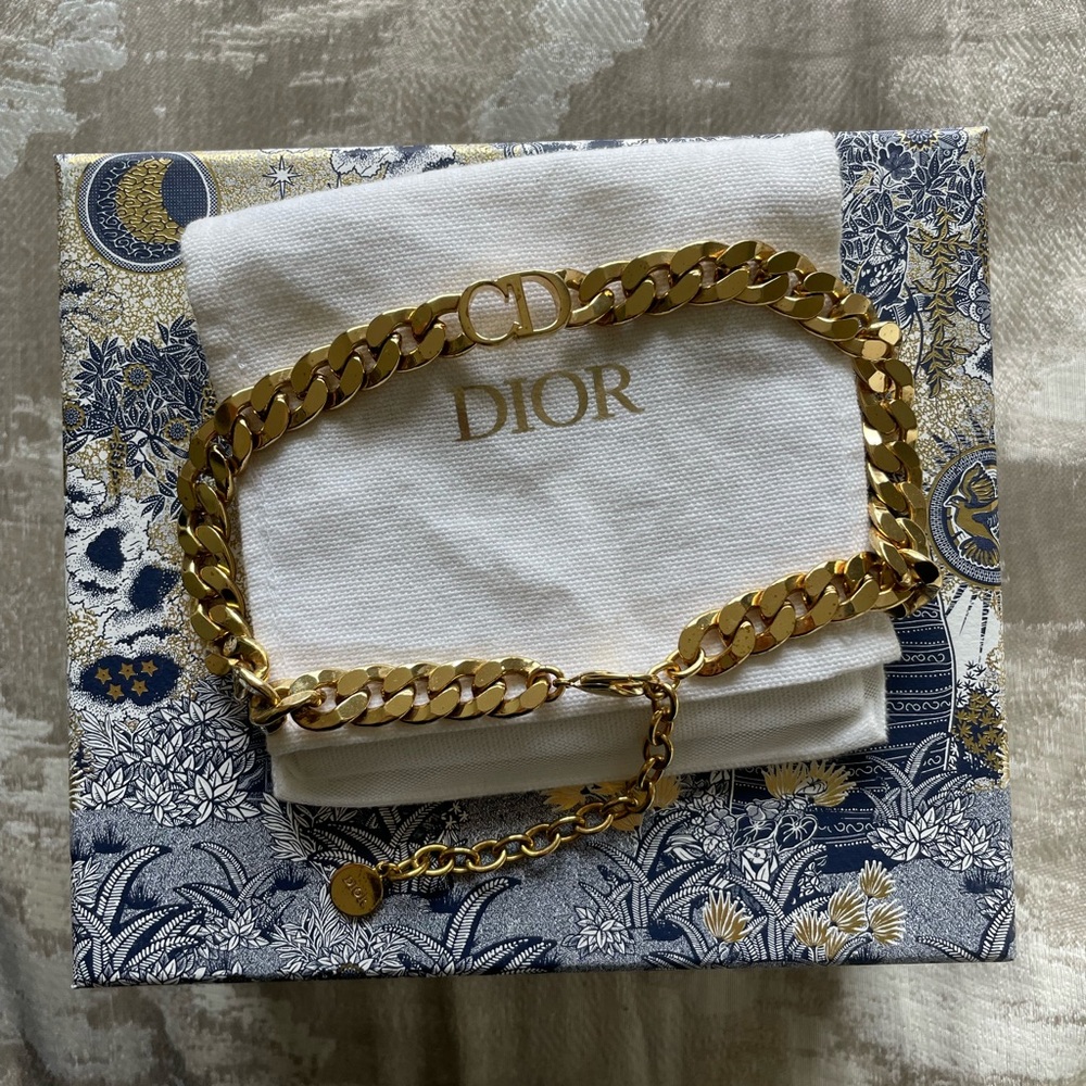Dior chain choker